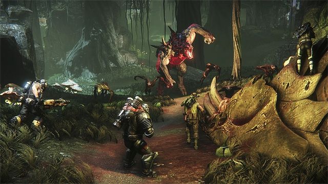 The release of the cooperative shooter Evolve