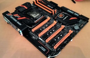 Future motherboard Gigabyte Z170-SOC Force poses for the camera